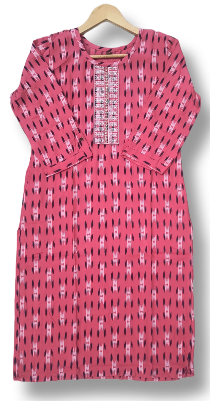 PRINTED RAYON EMBROIDERY KURTI